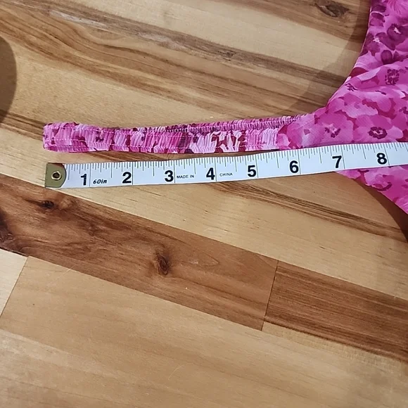 Y2K Dress Pink Floral Chiffon Size 12 believe... Lined Romantic Fairy Whimsical - Picture 8 of 14
